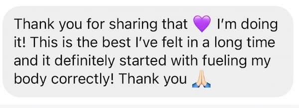 Lindsey Conway client feedback