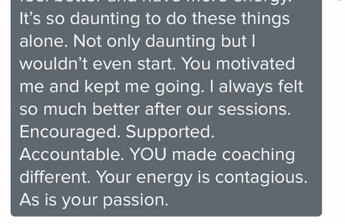 Lindsey Conway client feedback